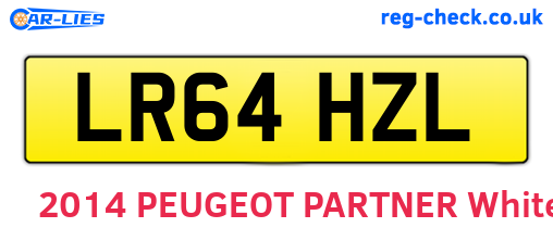 LR64HZL are the vehicle registration plates.
