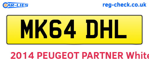 MK64DHL are the vehicle registration plates.