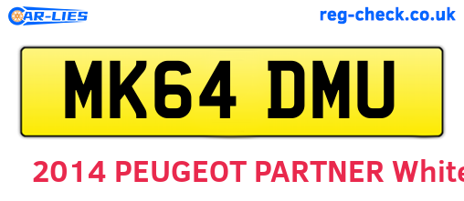 MK64DMU are the vehicle registration plates.