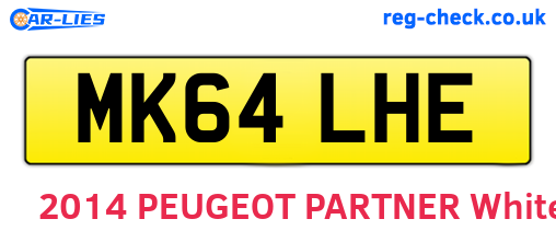 MK64LHE are the vehicle registration plates.