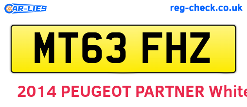 MT63FHZ are the vehicle registration plates.