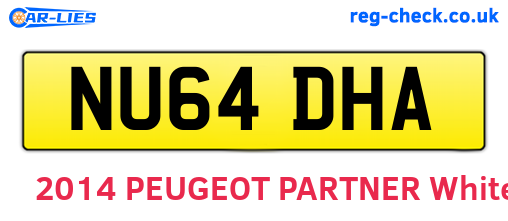 NU64DHA are the vehicle registration plates.