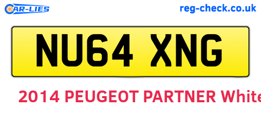 NU64XNG are the vehicle registration plates.