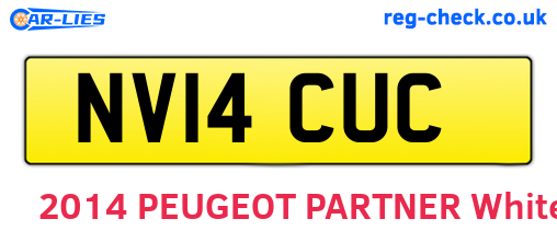 NV14CUC are the vehicle registration plates.