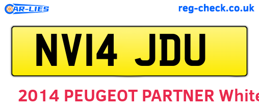 NV14JDU are the vehicle registration plates.