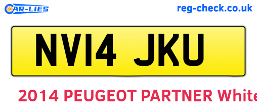 NV14JKU are the vehicle registration plates.
