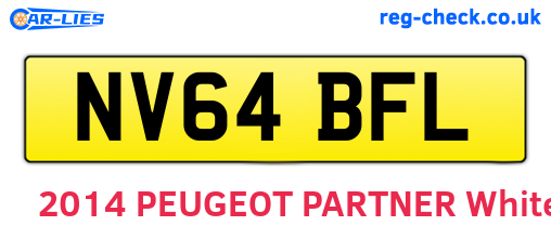 NV64BFL are the vehicle registration plates.