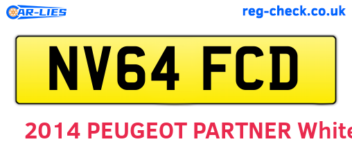 NV64FCD are the vehicle registration plates.