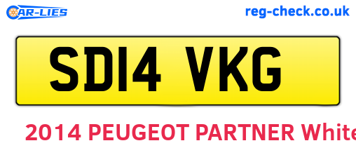 SD14VKG are the vehicle registration plates.