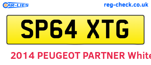 SP64XTG are the vehicle registration plates.