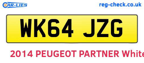 WK64JZG are the vehicle registration plates.