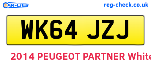 WK64JZJ are the vehicle registration plates.