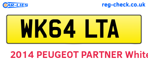 WK64LTA are the vehicle registration plates.