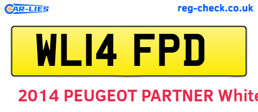WL14FPD are the vehicle registration plates.