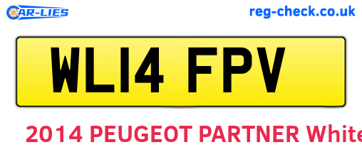 WL14FPV are the vehicle registration plates.