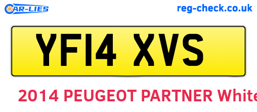 YF14XVS are the vehicle registration plates.