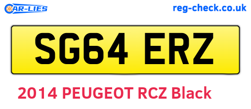 SG64ERZ are the vehicle registration plates.
