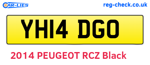 YH14DGO are the vehicle registration plates.