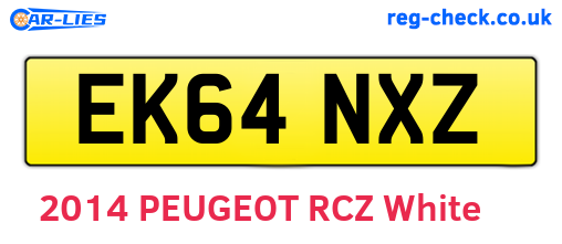 EK64NXZ are the vehicle registration plates.