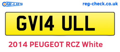GV14ULL are the vehicle registration plates.