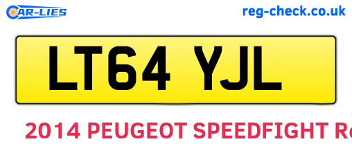 LT64YJL are the vehicle registration plates.
