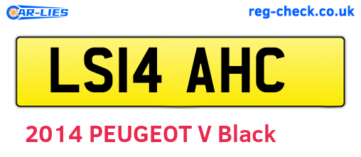 LS14AHC are the vehicle registration plates.