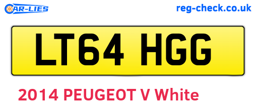 LT64HGG are the vehicle registration plates.