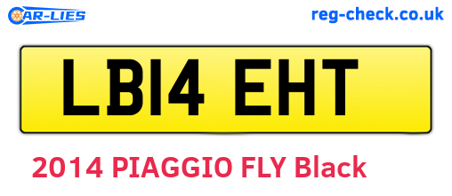 LB14EHT are the vehicle registration plates.