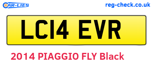 LC14EVR are the vehicle registration plates.