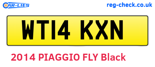 WT14KXN are the vehicle registration plates.