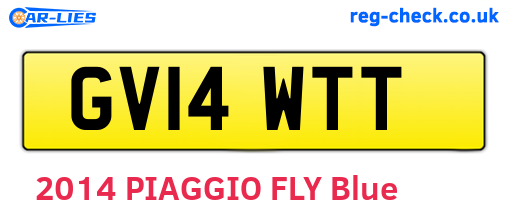 GV14WTT are the vehicle registration plates.