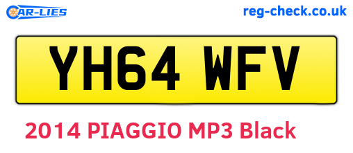 YH64WFV are the vehicle registration plates.