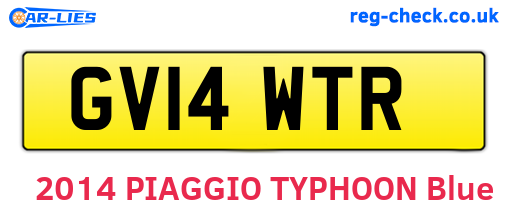 GV14WTR are the vehicle registration plates.