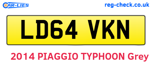 LD64VKN are the vehicle registration plates.