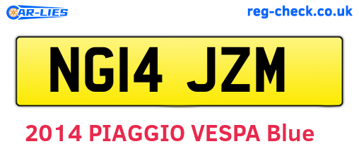 NG14JZM are the vehicle registration plates.