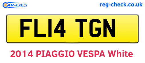 FL14TGN are the vehicle registration plates.
