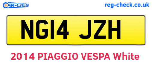 NG14JZH are the vehicle registration plates.