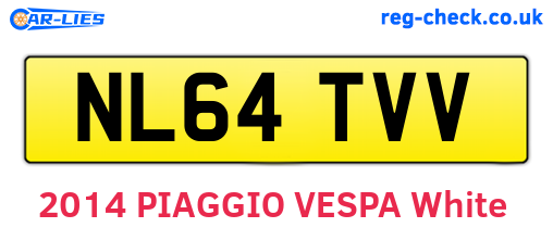 NL64TVV are the vehicle registration plates.