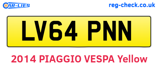 LV64PNN are the vehicle registration plates.