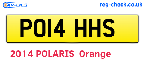 PO14HHS are the vehicle registration plates.