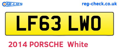 LF63LWO are the vehicle registration plates.