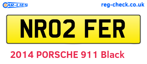 NR02FER are the vehicle registration plates.