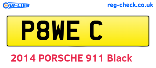 P8WEC are the vehicle registration plates.