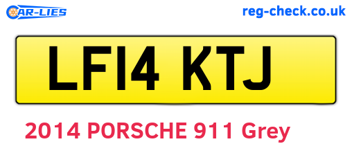 LF14KTJ are the vehicle registration plates.