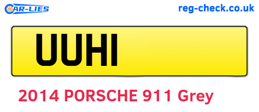 UUH1 are the vehicle registration plates.