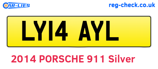 LY14AYL are the vehicle registration plates.