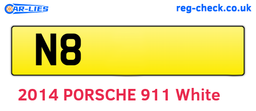 N8 are the vehicle registration plates.