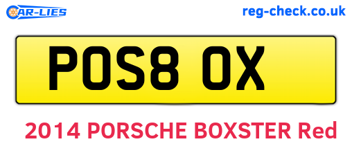 POS80X are the vehicle registration plates.