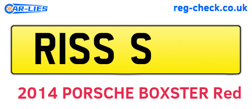 R1SSS are the vehicle registration plates.