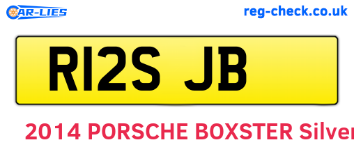 R12SJB are the vehicle registration plates.